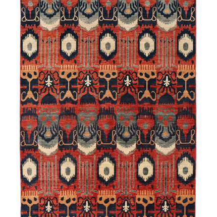Hand Knotted Artemix Wool Rug 6' 8" X 9' 9"