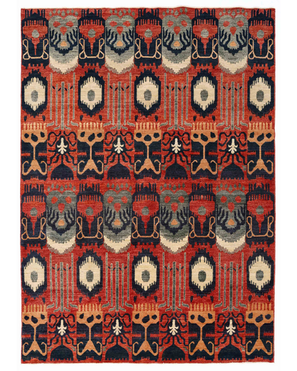 Hand Knotted Artemix Wool Rug 6' 8" X 9' 9"