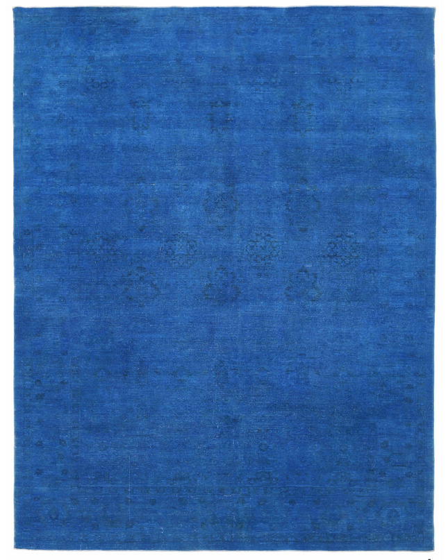 Hand Knotted Overdye Wool Rug 9' 0" X 11' 10"