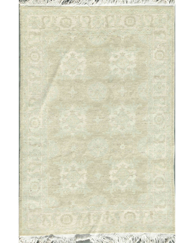 Hand Knotted Serenity Wool Rug 4' 1" X 6' 2"