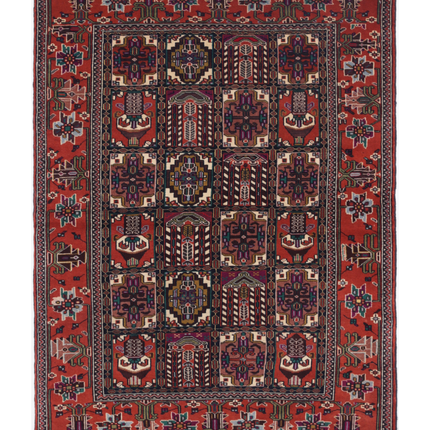Hand Knotted Baluch Wool Rug 3' 3" X 4' 8"