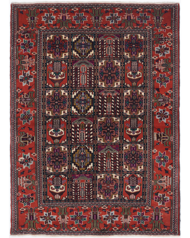 Hand Knotted Baluch Wool Rug 3' 3" X 4' 8"