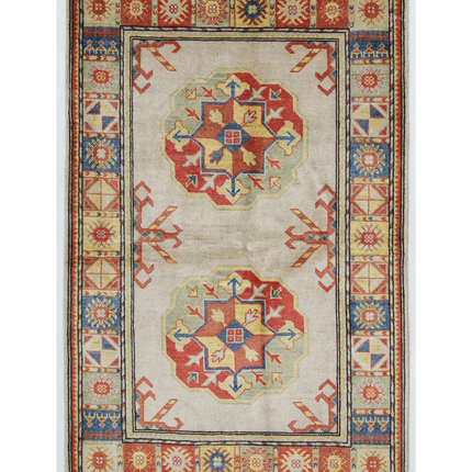 Hand Knotted Revival Wool Rug 3' 3" X 5' 0"