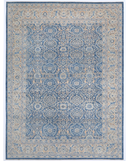Hand Knotted Ziegler Wool Rug 9' 11" X 13' 2"