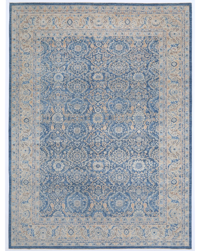 Hand Knotted Ziegler Wool Rug 9' 11" X 13' 2"