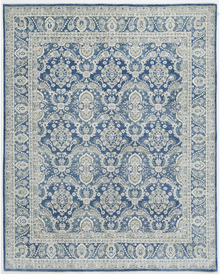 Hand Knotted Ziegler Wool Rug 7' 9" X 9' 8"