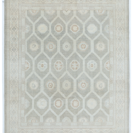 Hand Knotted Khotan Wool Rug 8' 0" X 9' 10"