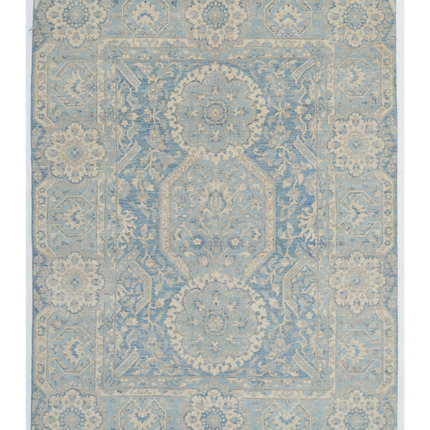 Hand Knotted Ziegler Wool Rug 5' 0" X 6' 9"