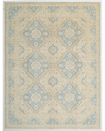 Hand Knotted Serenity Wool Rug 9' 1" X 12' 1"