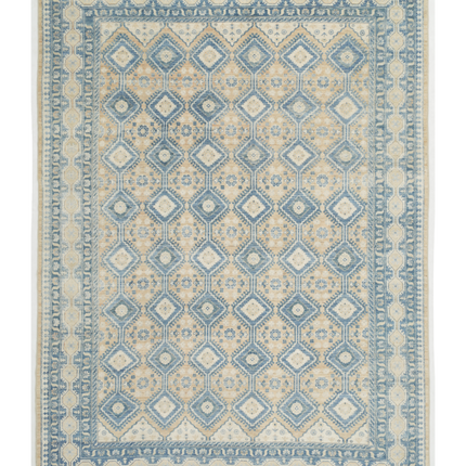 Hand Knotted Oushak Wool Rug 10' 9" X 14' 8"