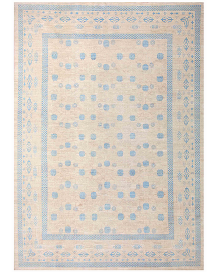 Hand Knotted Khotan Wool Rug 9' 8" X 14' 1"