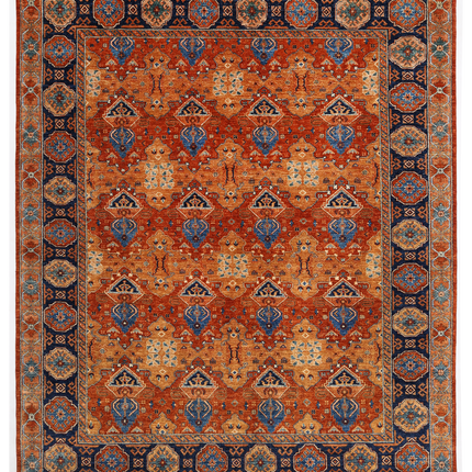 Hand Knotted Humna Wool Rug 8' 0" X 9' 8"