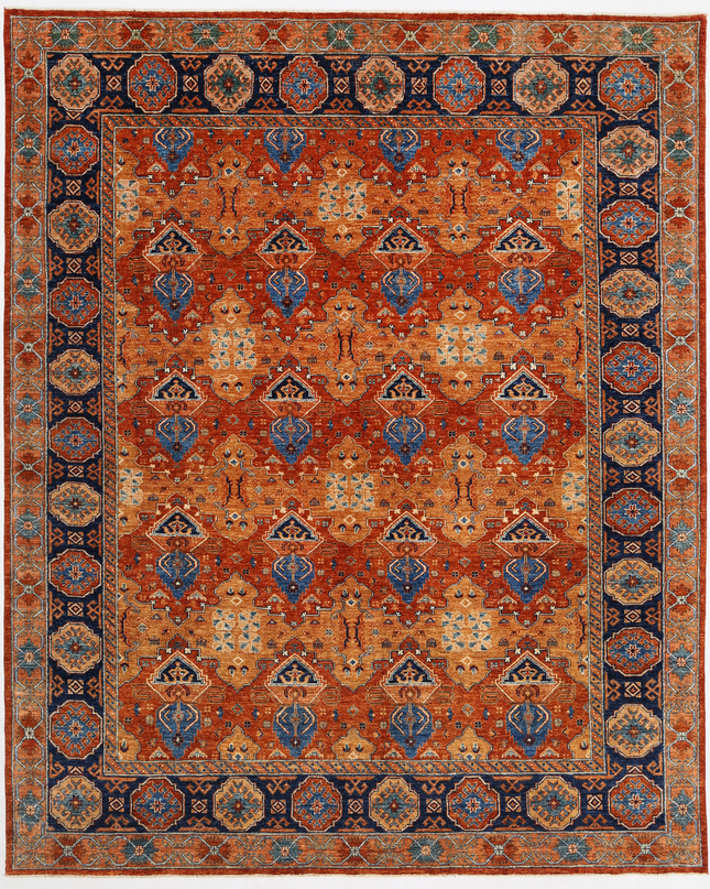 Hand Knotted Humna Wool Rug 8' 0" X 9' 8"