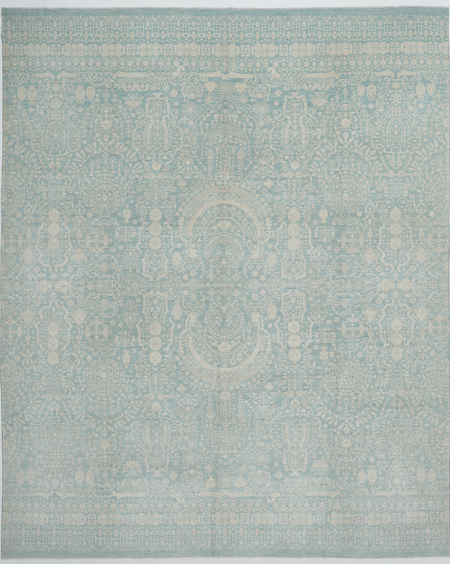 Hand Knotted Artemix Wool Rug 12' 0" X 14' 9"