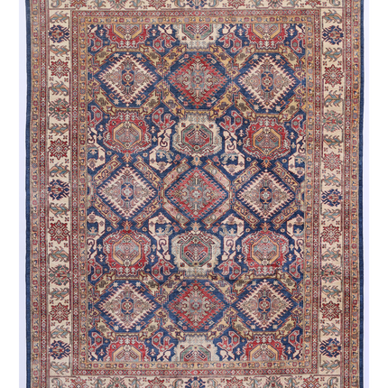 Hand Knotted Kazak Wool Rug 8' 0" X 10' 8"
