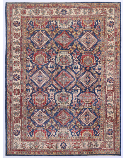 Hand Knotted Kazak Wool Rug 8' 0" X 10' 8"