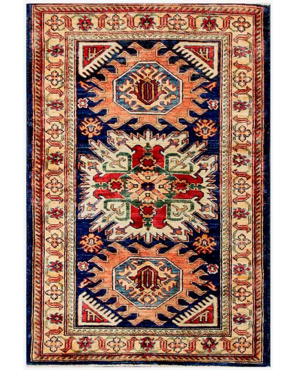Hand Knotted Kazak Wool Rug 2' 9" X 4' 0"