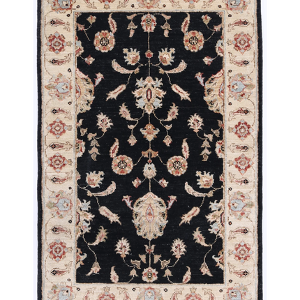 Hand Knotted Ziegler Wool Rug 2' 7" X 3' 11"