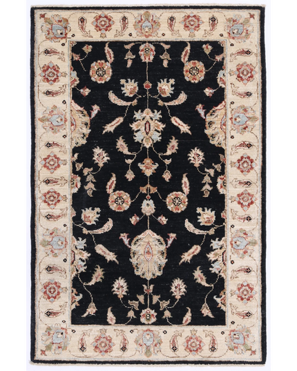 Hand Knotted Ziegler Wool Rug 2' 7" X 3' 11"