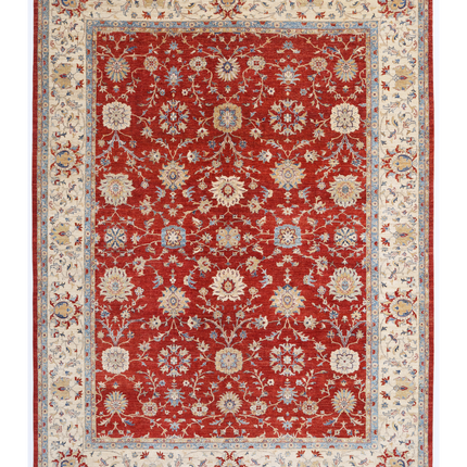 Hand Knotted Ziegler Wool Rug 10' 2" X 13' 8"