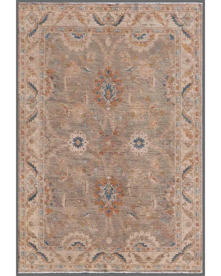 Hand Knotted Ziegler Wool Rug 4' 10" X 6' 11"