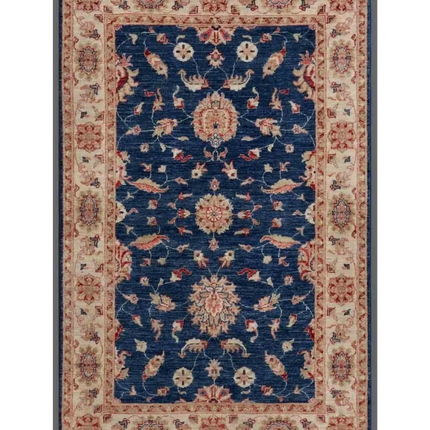 Hand Knotted Ziegler Wool Rug 3' 11" X 6' 3"