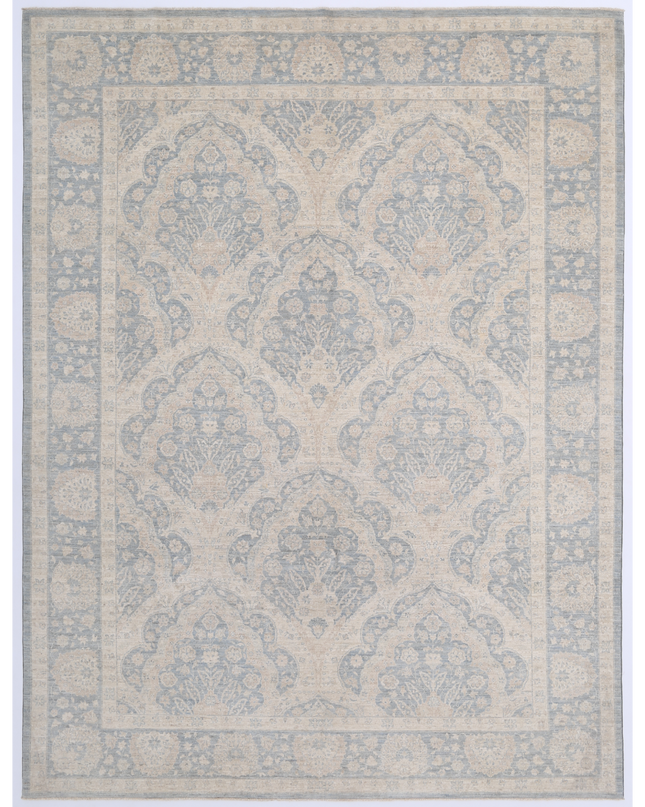 Hand Knotted Serenity Wool Rug 8' 10" X 11' 8"