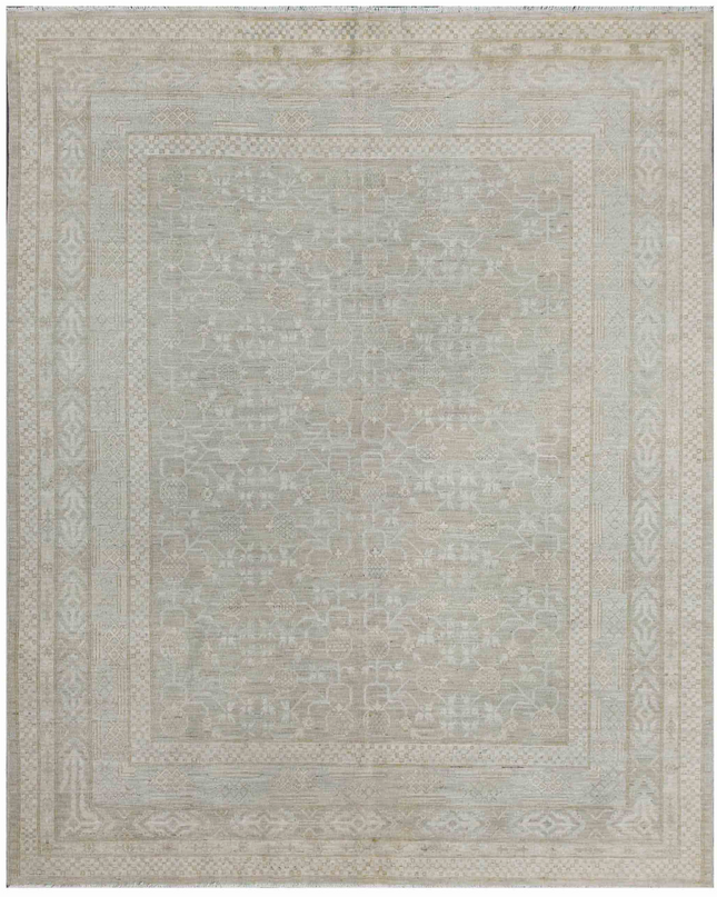 Hand Knotted Khotan Wool Rug 8' 0" X 10' 0"