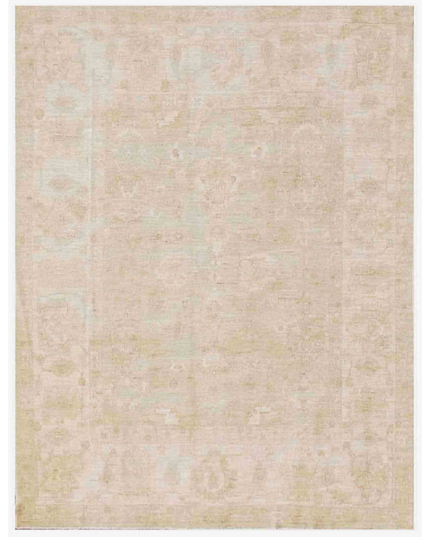 Hand Knotted Oushak Wool Rug 8' 0" X 10' 2"