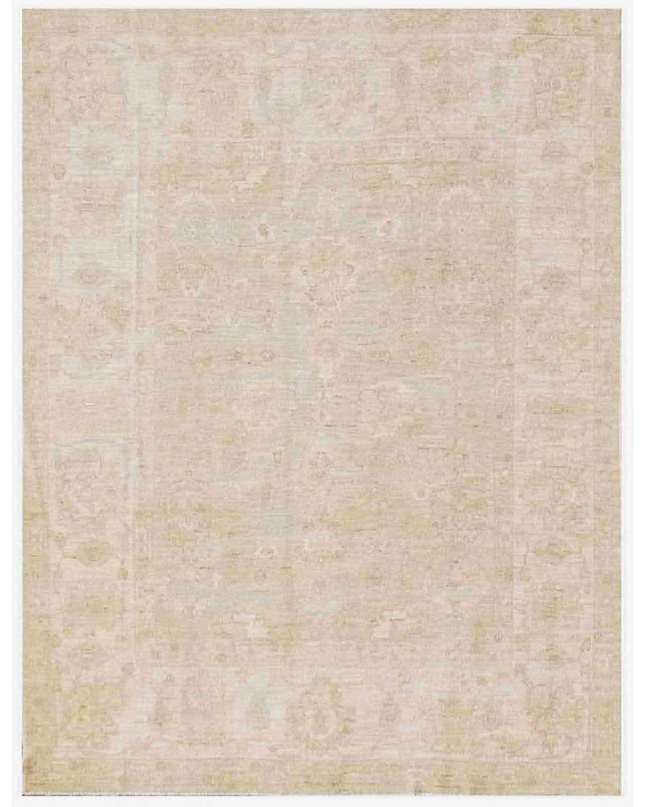 Hand Knotted Oushak Wool Rug 8' 0" X 10' 2"