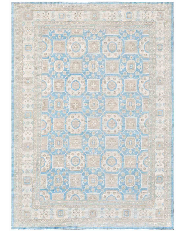 Hand Knotted Khotan Wool Rug 13' 1" X 18' 2"