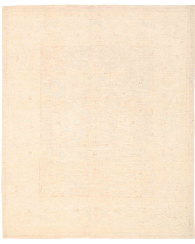 Hand Knotted Oushak Wool Rug 8' 0" X 9' 9"