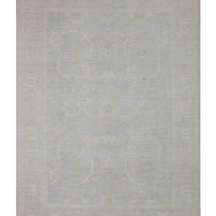 Hand Knotted Oushak Wool Rug 10' 1" X 13' 8"