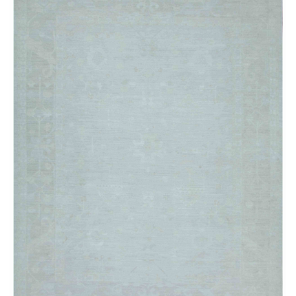 Hand Knotted Oushak Wool Rug 13' 1" X 16' 11"