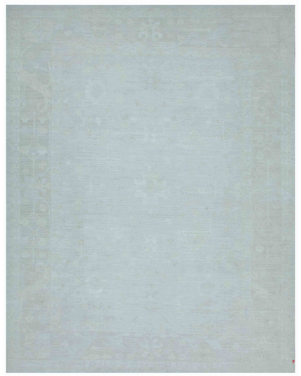 Hand Knotted Oushak Wool Rug 13' 1" X 16' 11"