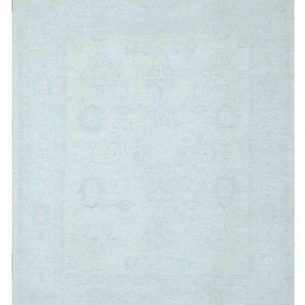 Hand Knotted Oushak Wool Rug 8' 0" X 9' 11"