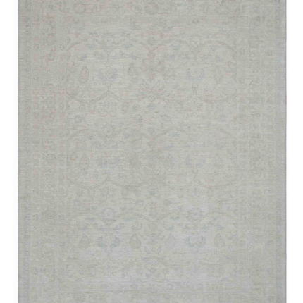 Hand Knotted Oushak Wool Rug 9' 0" X 11' 8"