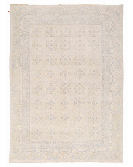 Hand Knotted Khotan Wool Rug 8' 11" X 12' 0"