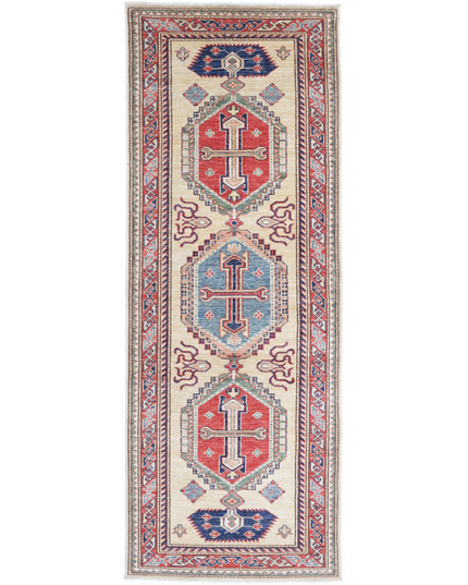 Hand Knotted Kazak Wool Rug 2' 5" X 6' 7"