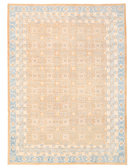 Hand Knotted Khotan Wool Rug 8' 10" X 11' 10"