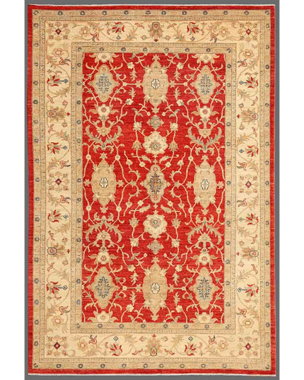 Hand Knotted Ziegler Wool Rug 5' 8" X 8' 6"