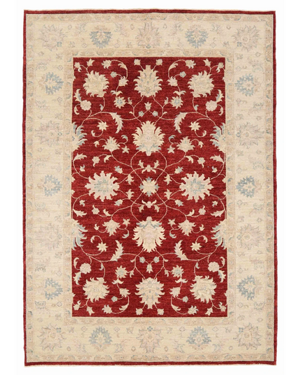 Hand Knotted Ziegler Wool Rug 5' 7" X 7' 10"