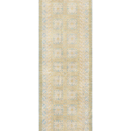 Hand Knotted Khotan Wool Rug 4' 1" X 11' 8"