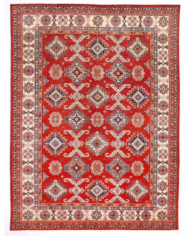 Hand Knotted Kazak Wool Rug 11' 10" X 15' 0"