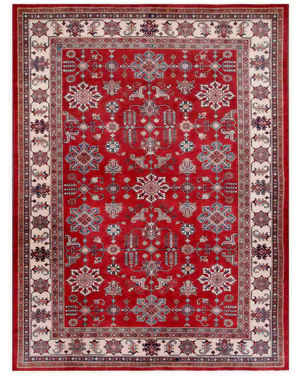 Hand Knotted Kazak Wool Rug 10' 4" X 14' 0"