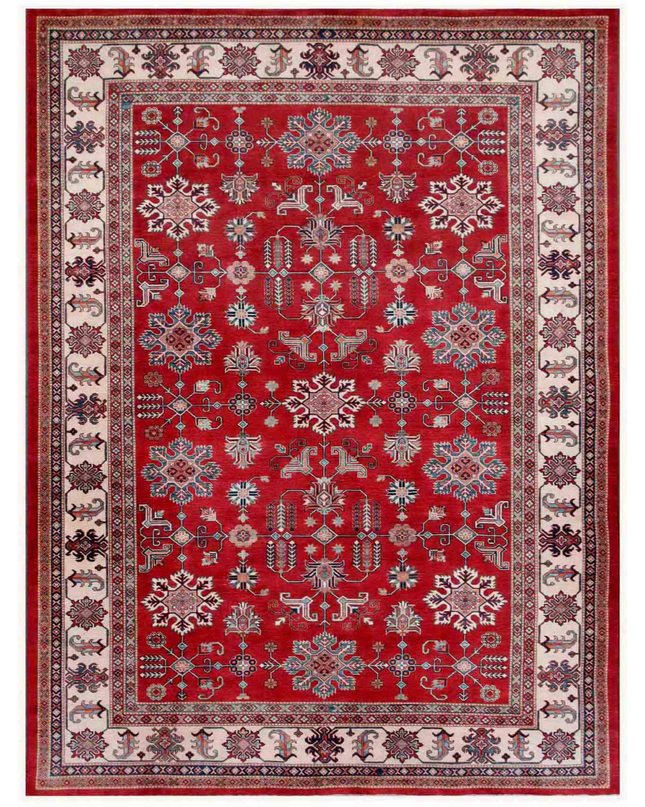 Hand Knotted Kazak Wool Rug 10' 4" X 14' 0"