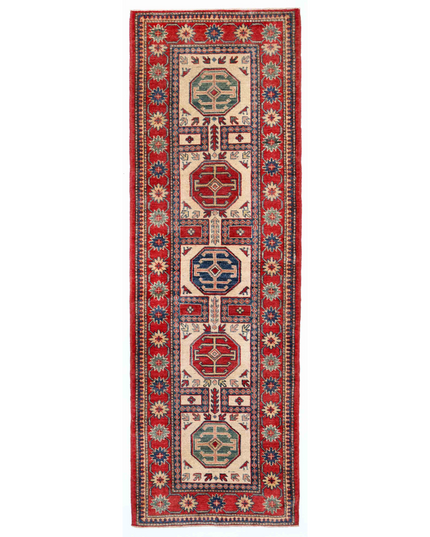 Hand Knotted Kazak Wool Rug 2' 9" X 8' 5"