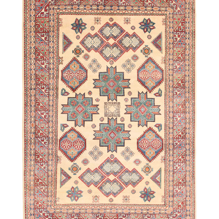 Hand Knotted Kazak Wool Rug 6' 8" X 10' 0"