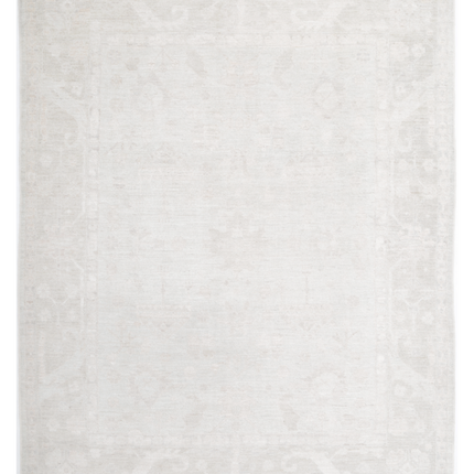Hand Knotted Oushak Wool Rug 8' 3" X 10' 6"