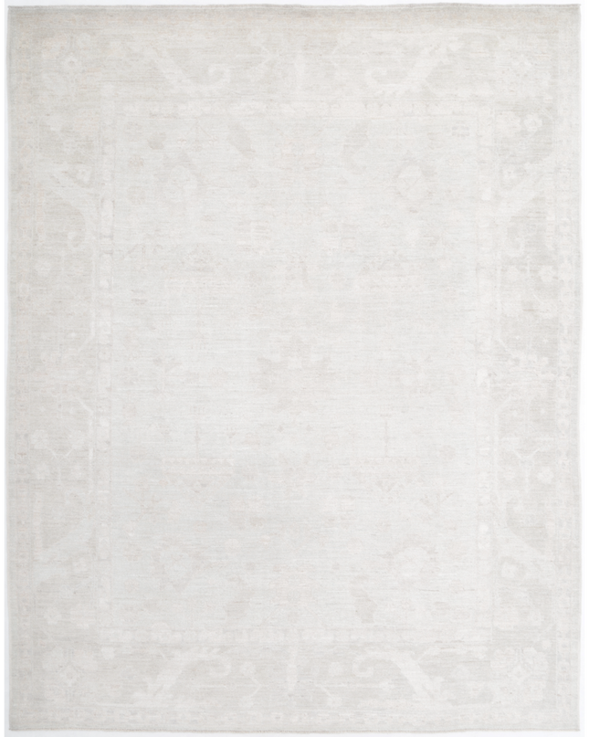 Hand Knotted Oushak Wool Rug 8' 3" X 10' 6"